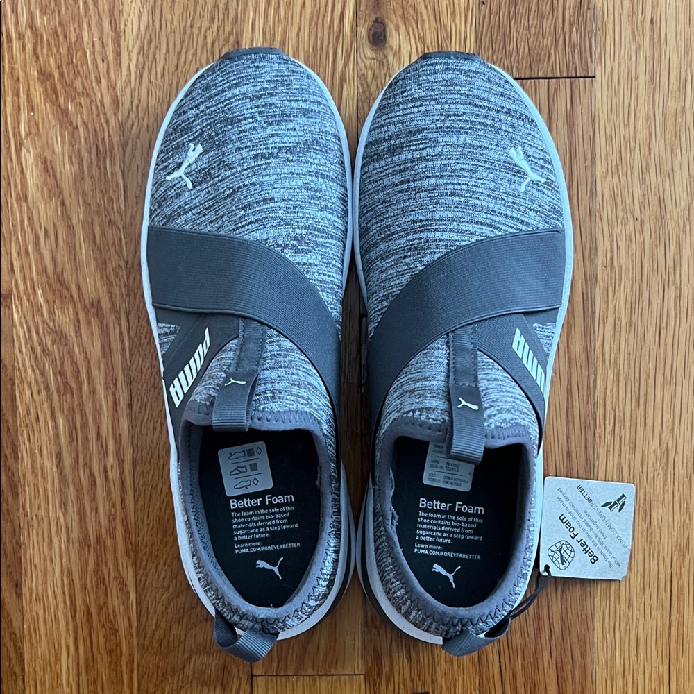 Puma Women’s Gray Slip-On Sneakers